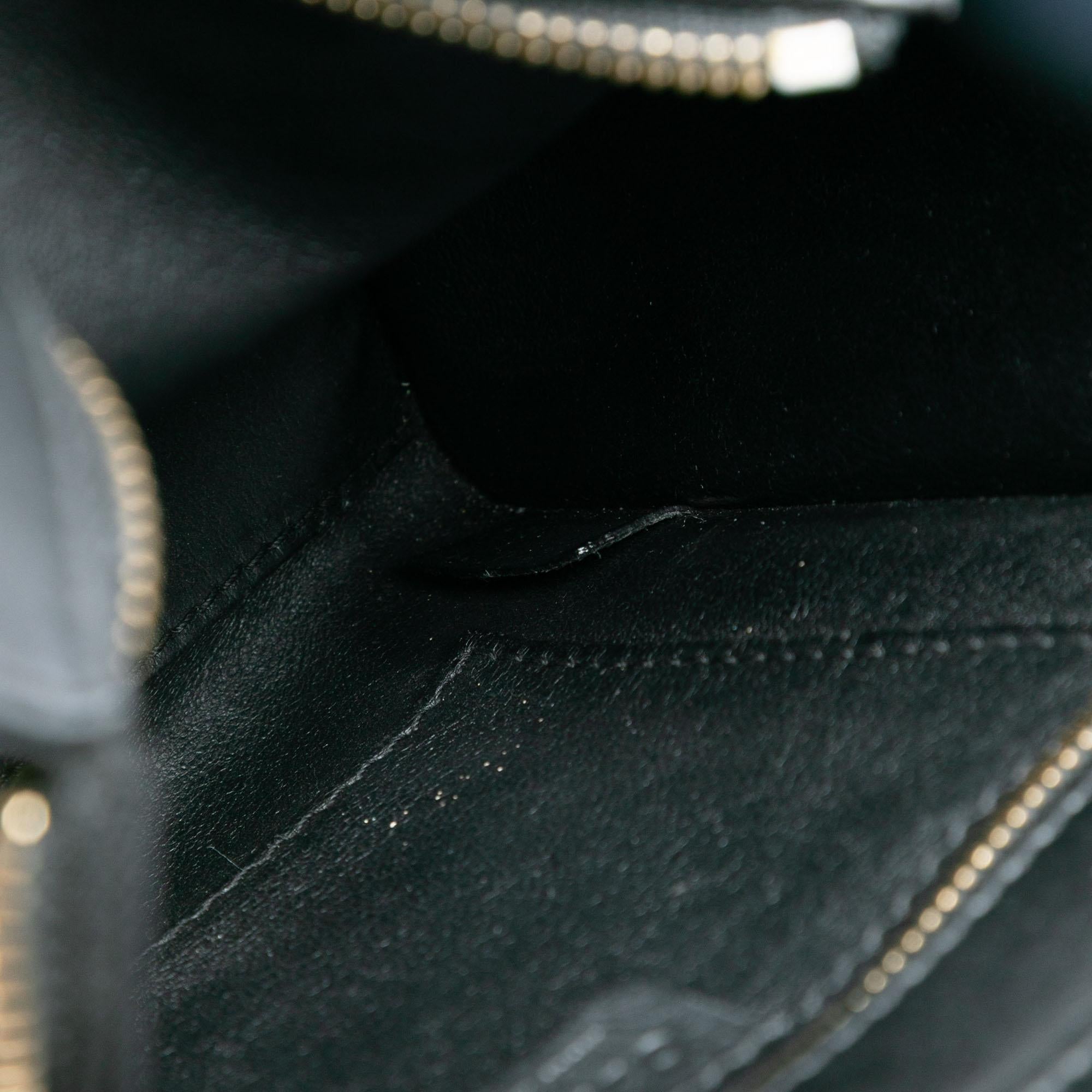 Celine Nano Tricolor Leather Luggage Tote