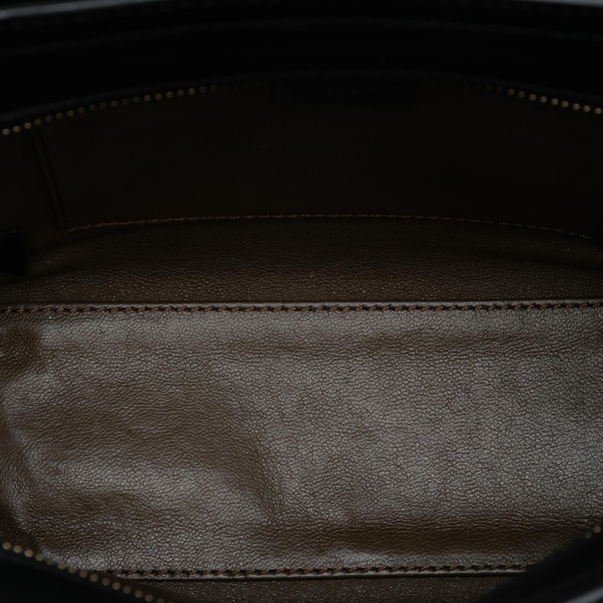 Celine Nano Tricolor Nubuck and Calfskin Luggage Tote