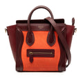 Celine Nano Tricolor Nubuck and Calfskin Luggage Tote