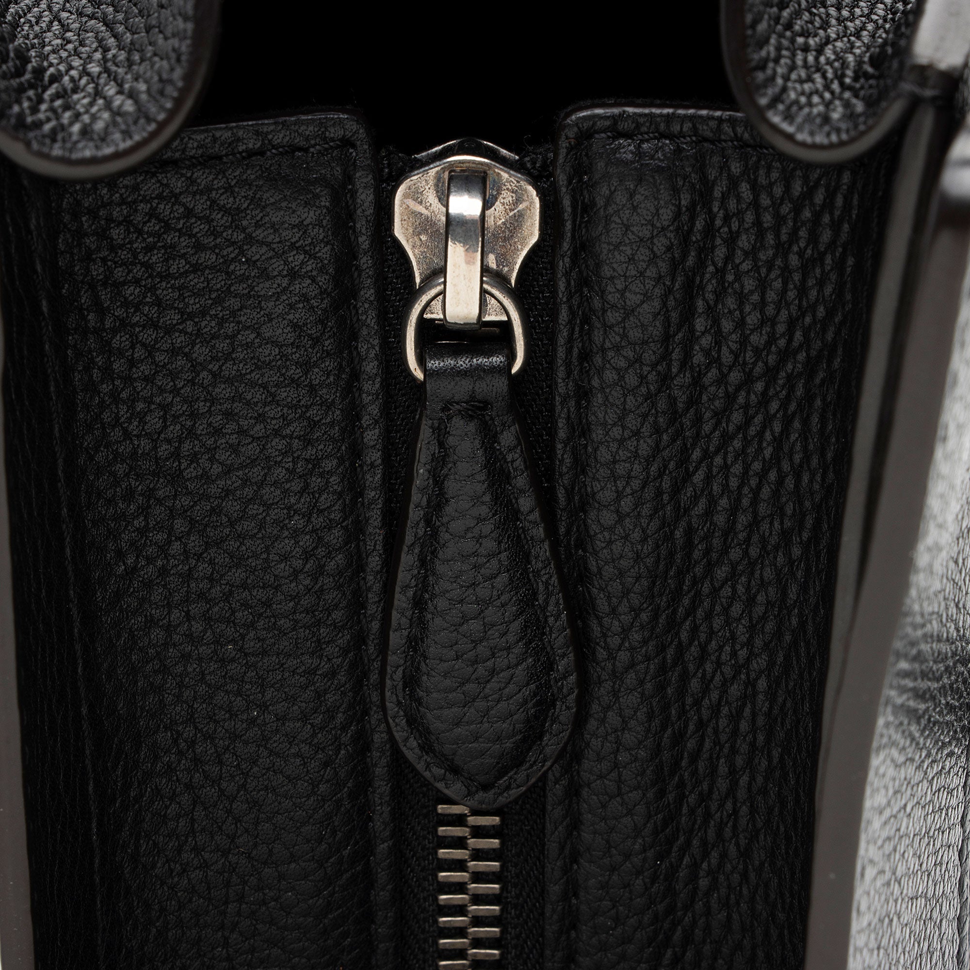 Celine Pebbled Leather Mini Luggage Tote