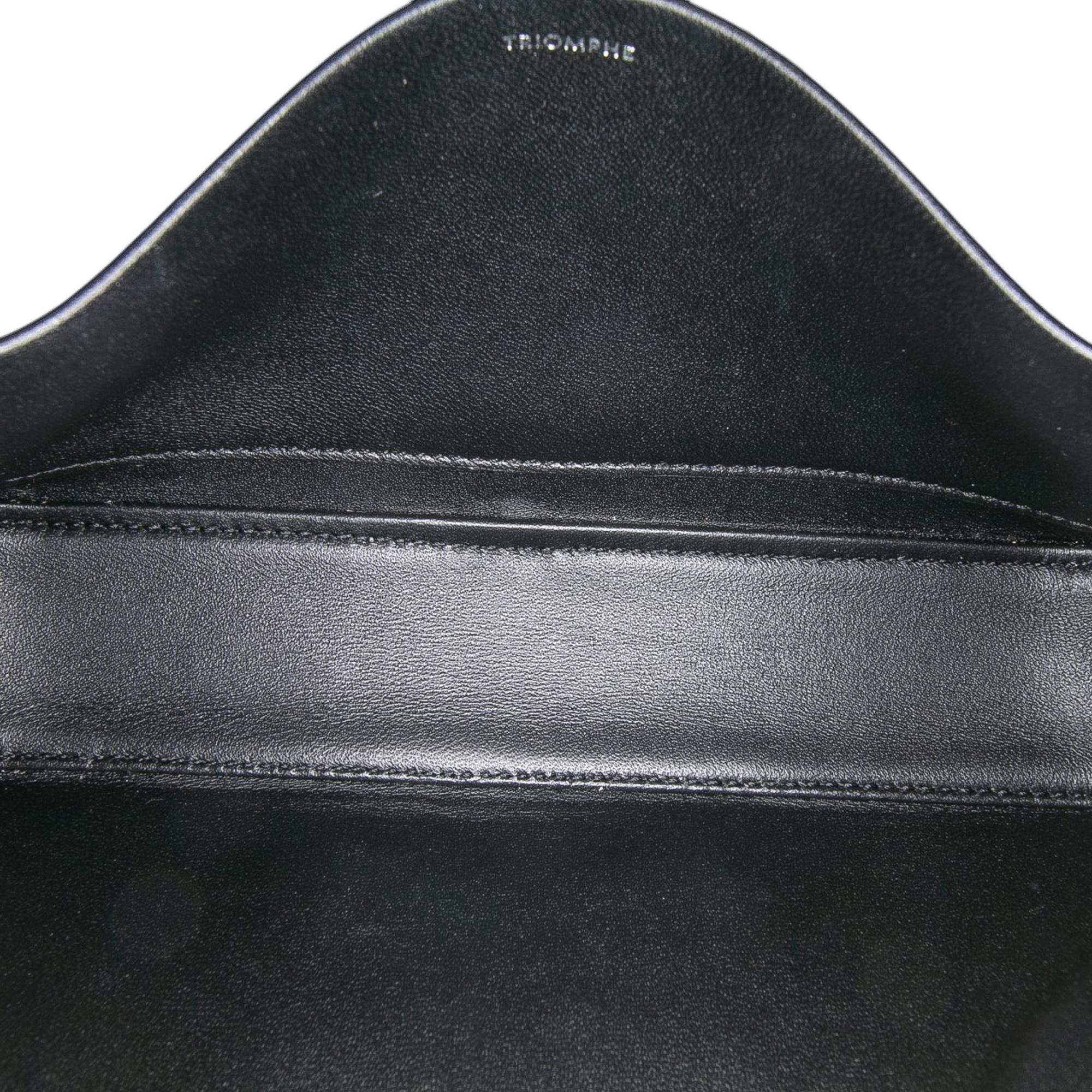 Celine Shiny Calfskin Claude Chain Shoulder Bag