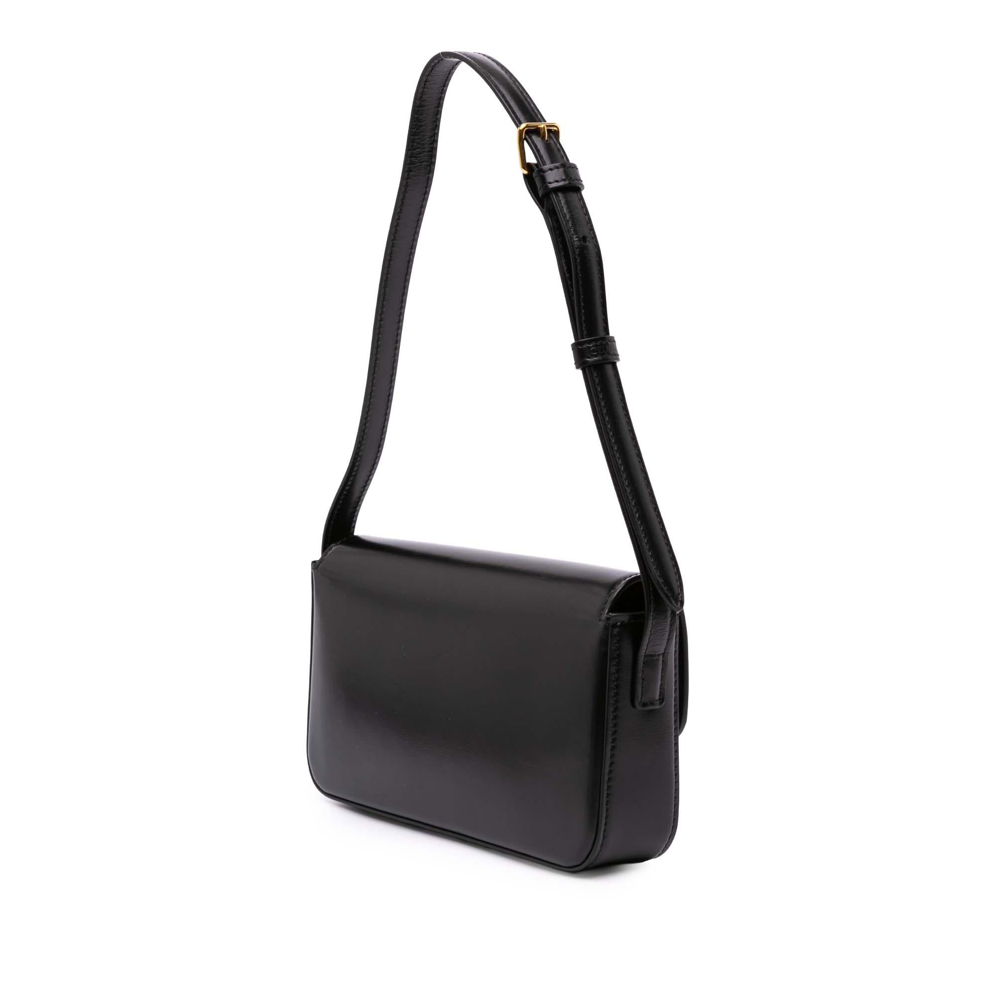 Celine Shiny Calfskin Claude Shoulder Bag
