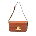 Celine Shiny Calfskin Claude Shoulder Bag