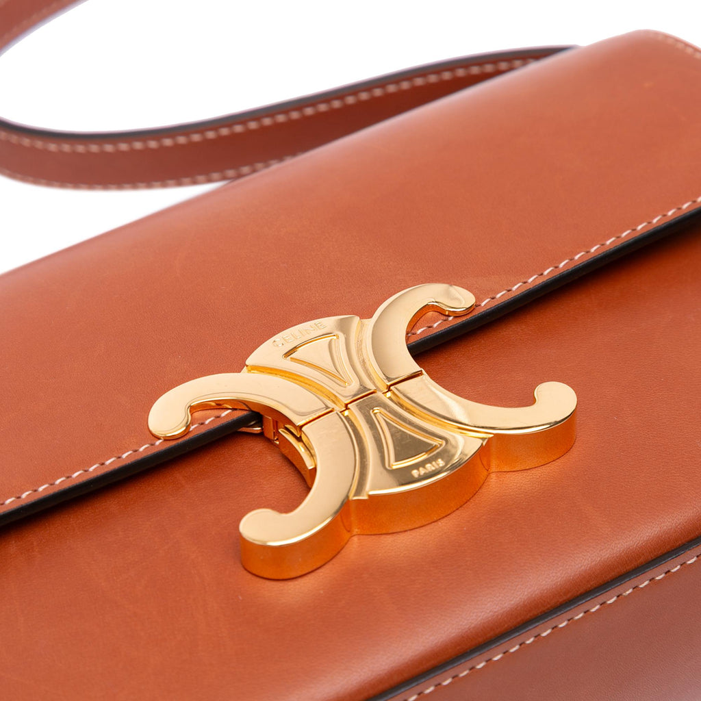 Celine Shiny Calfskin Claude Shoulder Bag
