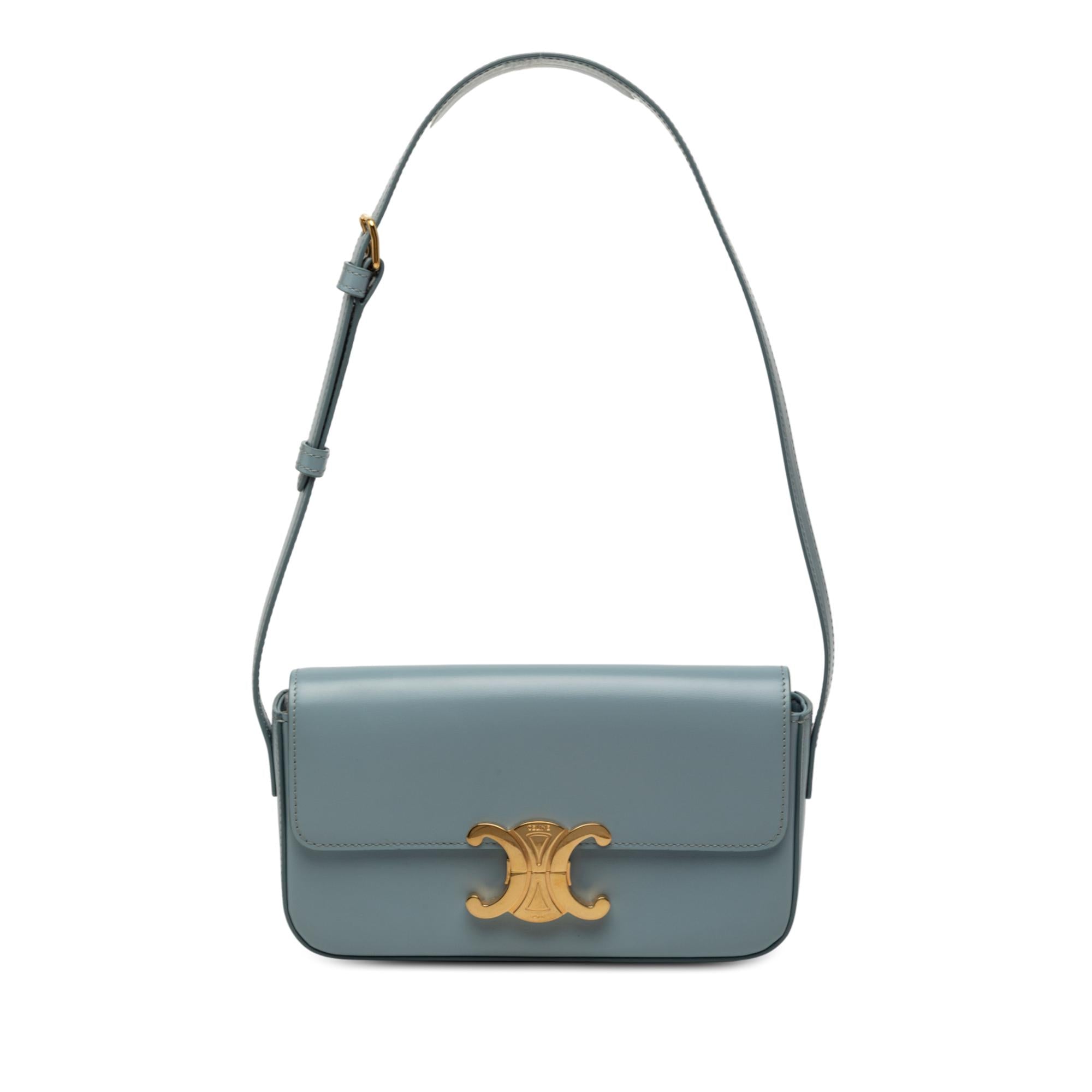 Celine Shiny Calfskin Claude Shoulder Bag