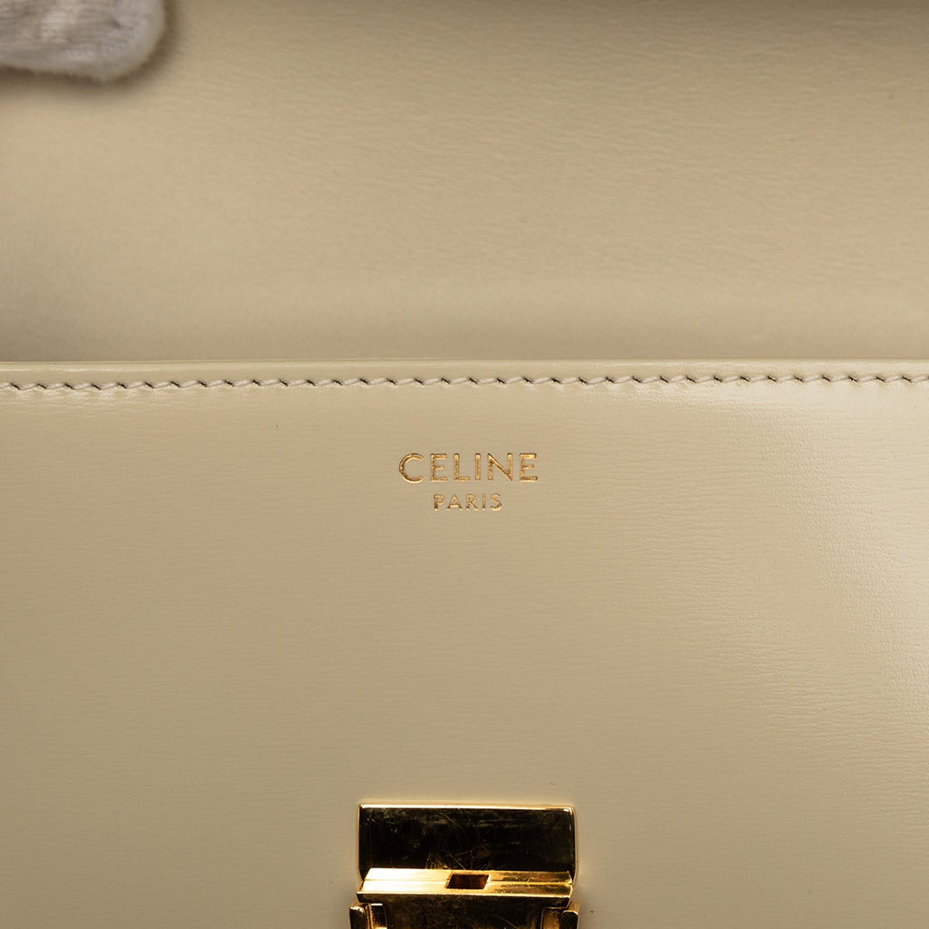 Celine Shiny Calfskin Claude Shoulder Bag