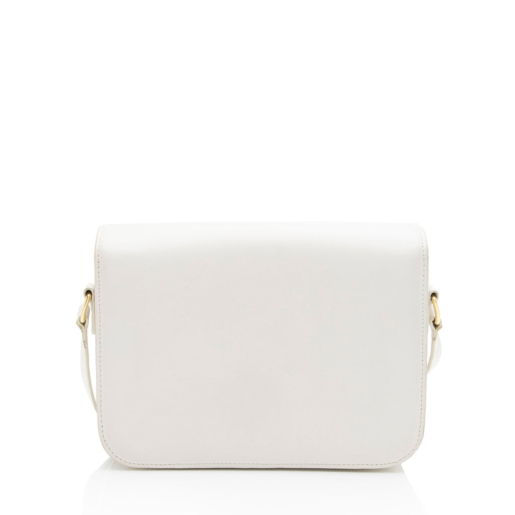 Celine Shiny Calfskin Triomphe Classique Shoulder Bag