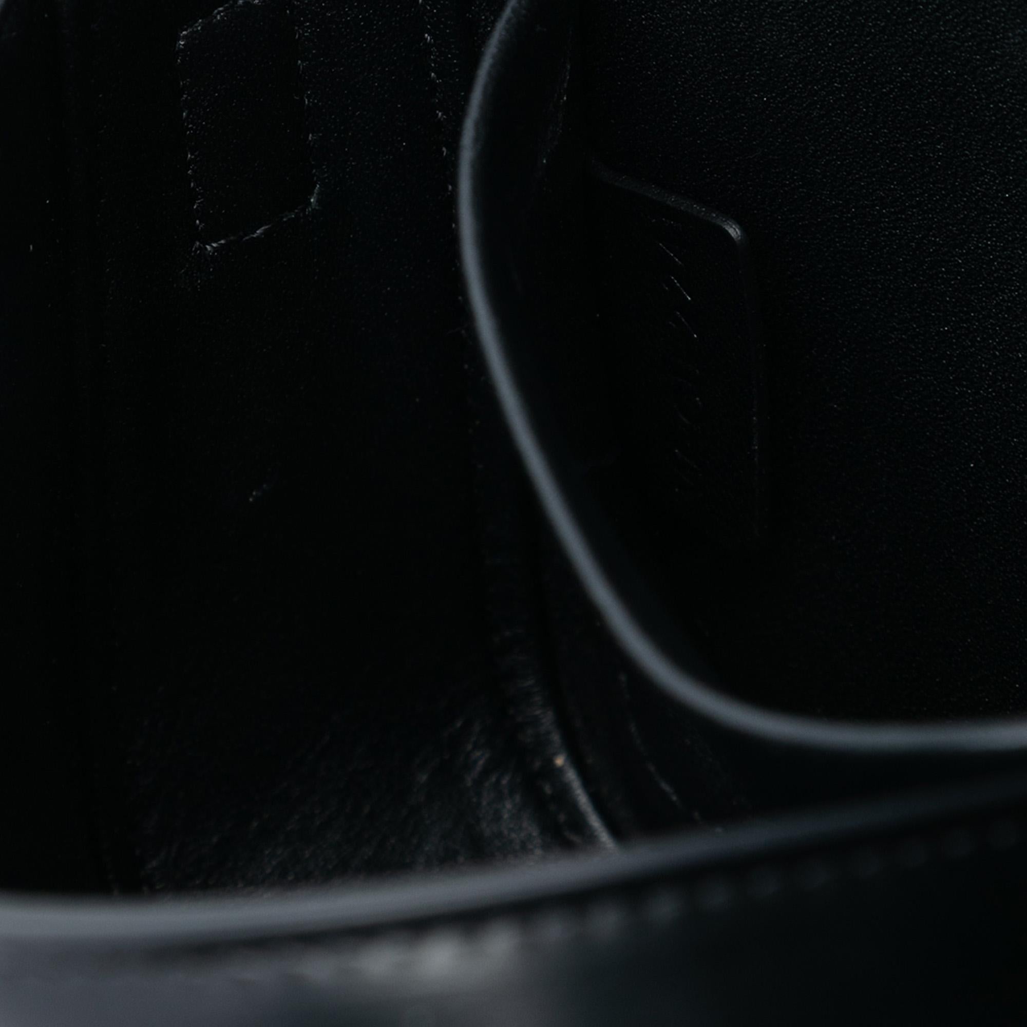 Celine Shiny Calfskin Triomphe Claude Shoulder Bag