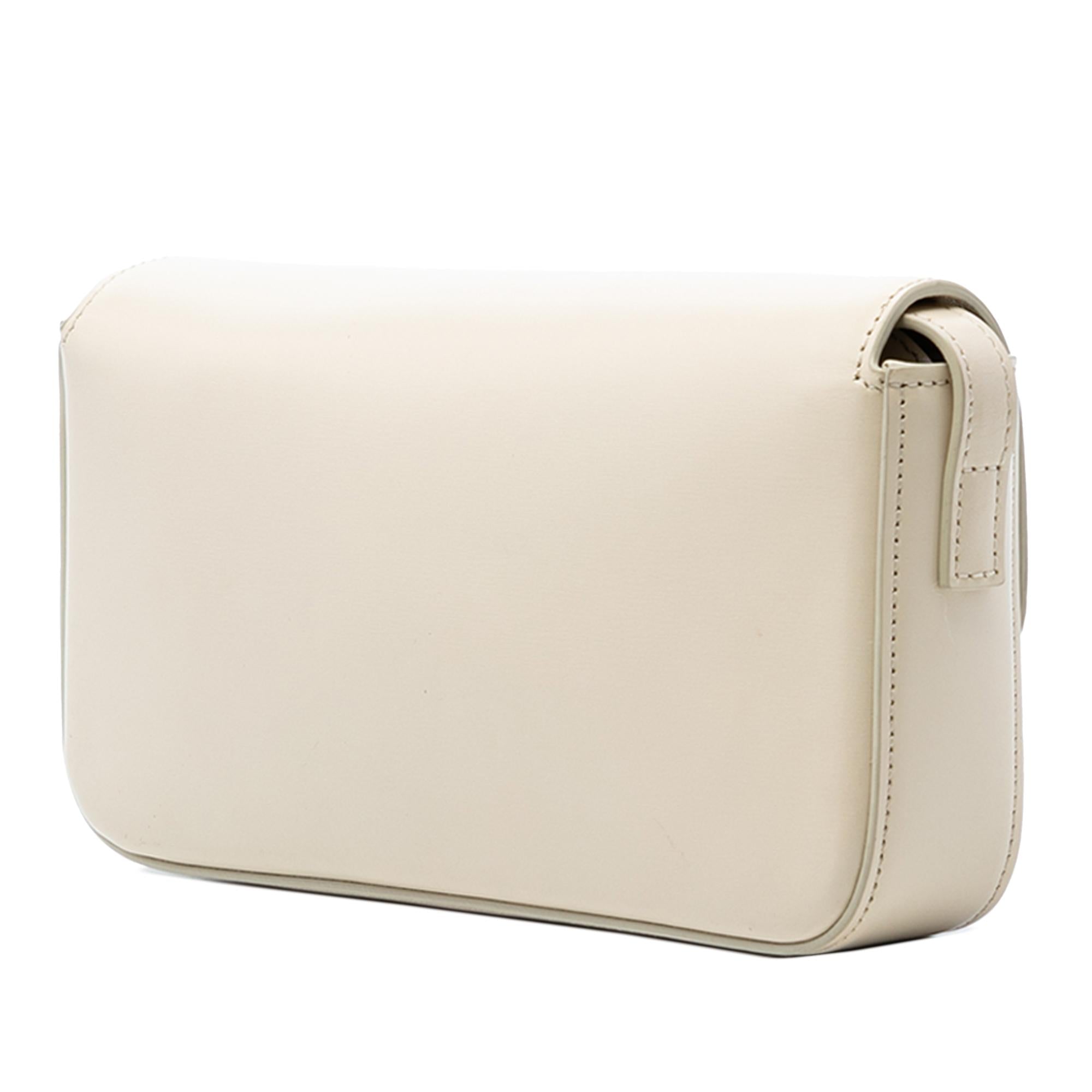 Celine Shiny Calfskin Triomphe Claude Shoulder Bag