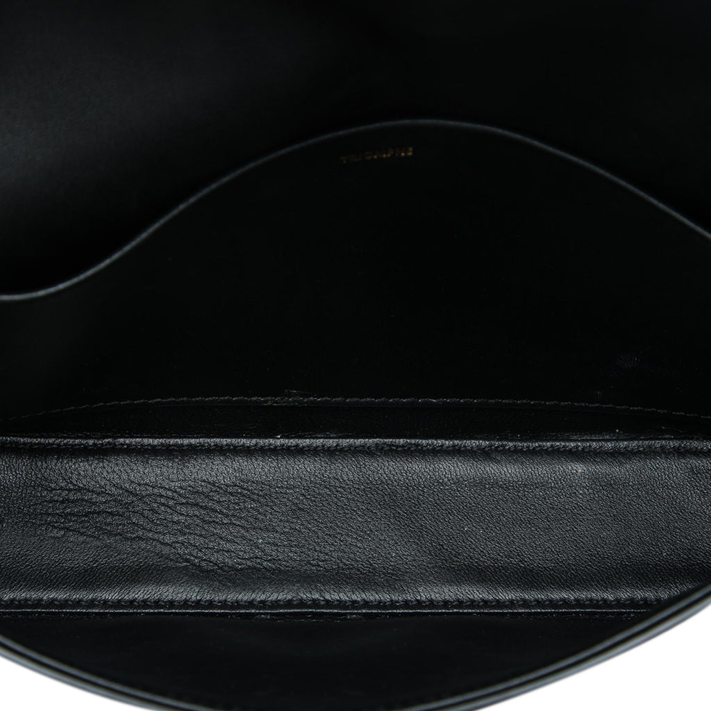 Celine Shiny Calfskin Triomphe Claude Shoulder Bag