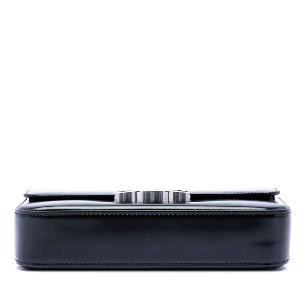 Celine Shiny Calfskin Triomphe Claude Shoulder Bag