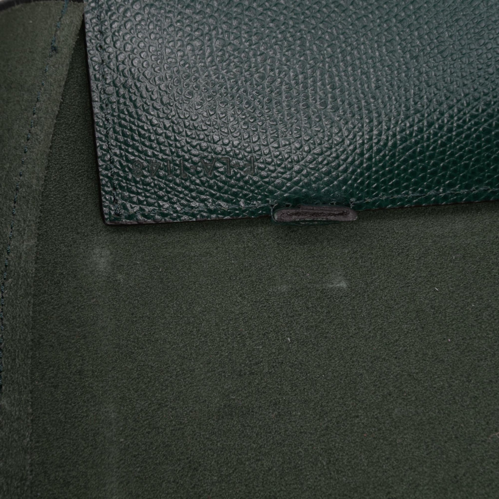 Celine Small Bicolor Grained Calfskin Vertical Cabas Tote
