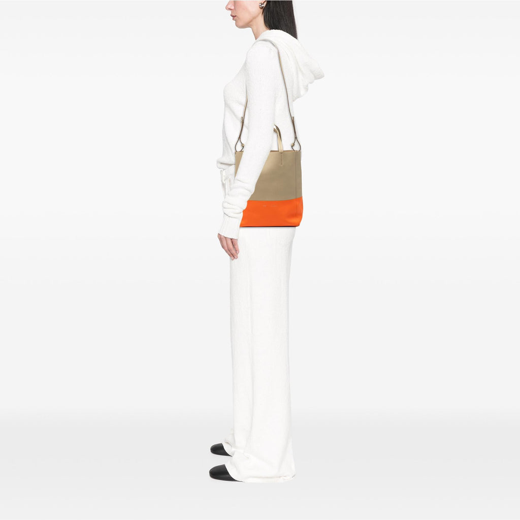 Celine Small Bicolor Leather Vertical Cabas