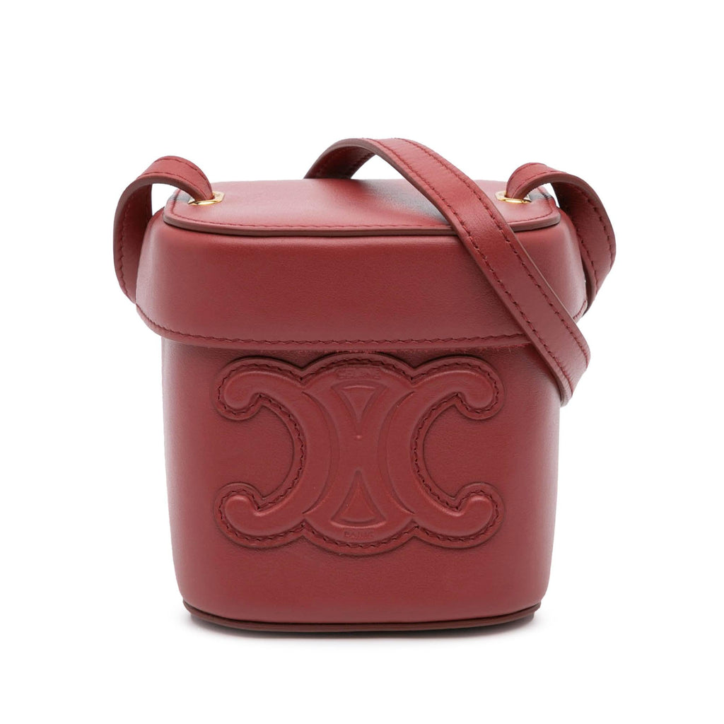 Celine Small Calfskin Cuir Triomphe Box Bag