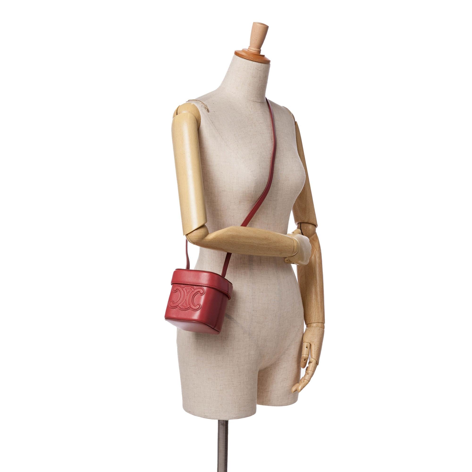 Celine Small Calfskin Cuir Triomphe Box Bag