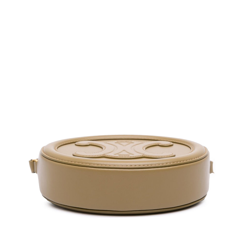 Celine Small Calfskin Cuir Triomphe Oval Crossbody