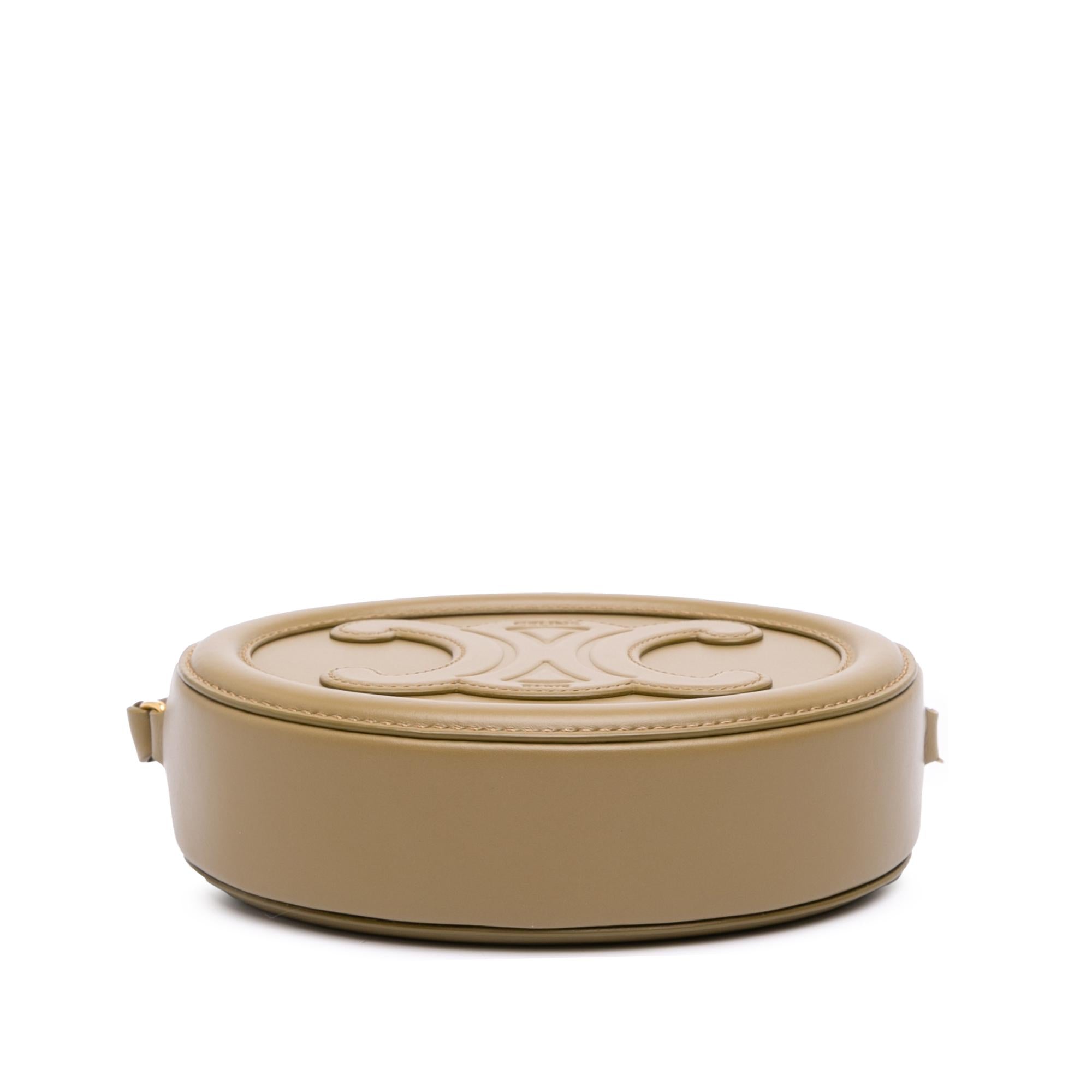 Celine Small Calfskin Cuir Triomphe Oval Crossbody