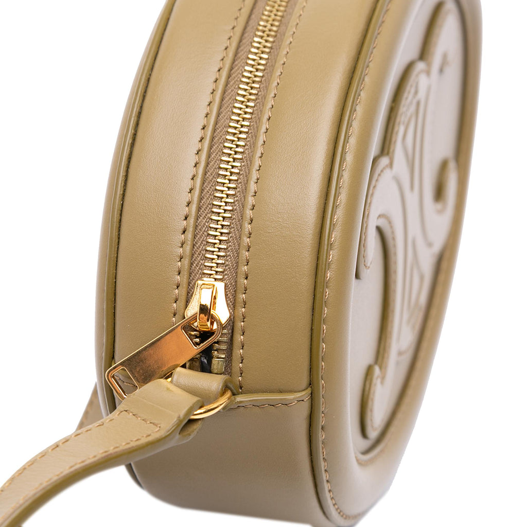 Celine Small Calfskin Cuir Triomphe Oval Crossbody