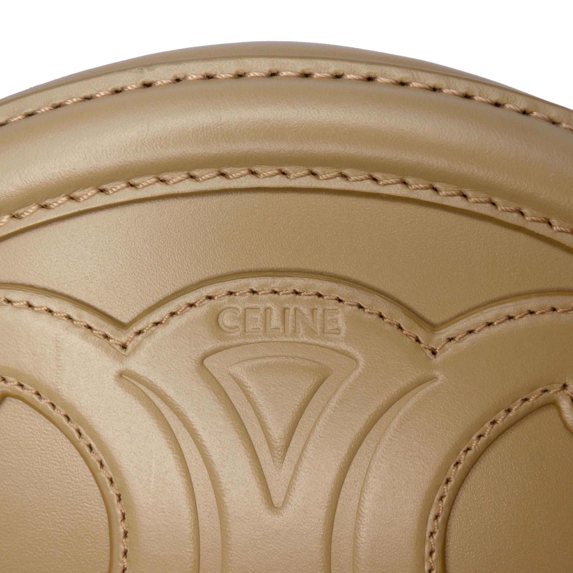 Celine Small Calfskin Cuir Triomphe Oval Crossbody