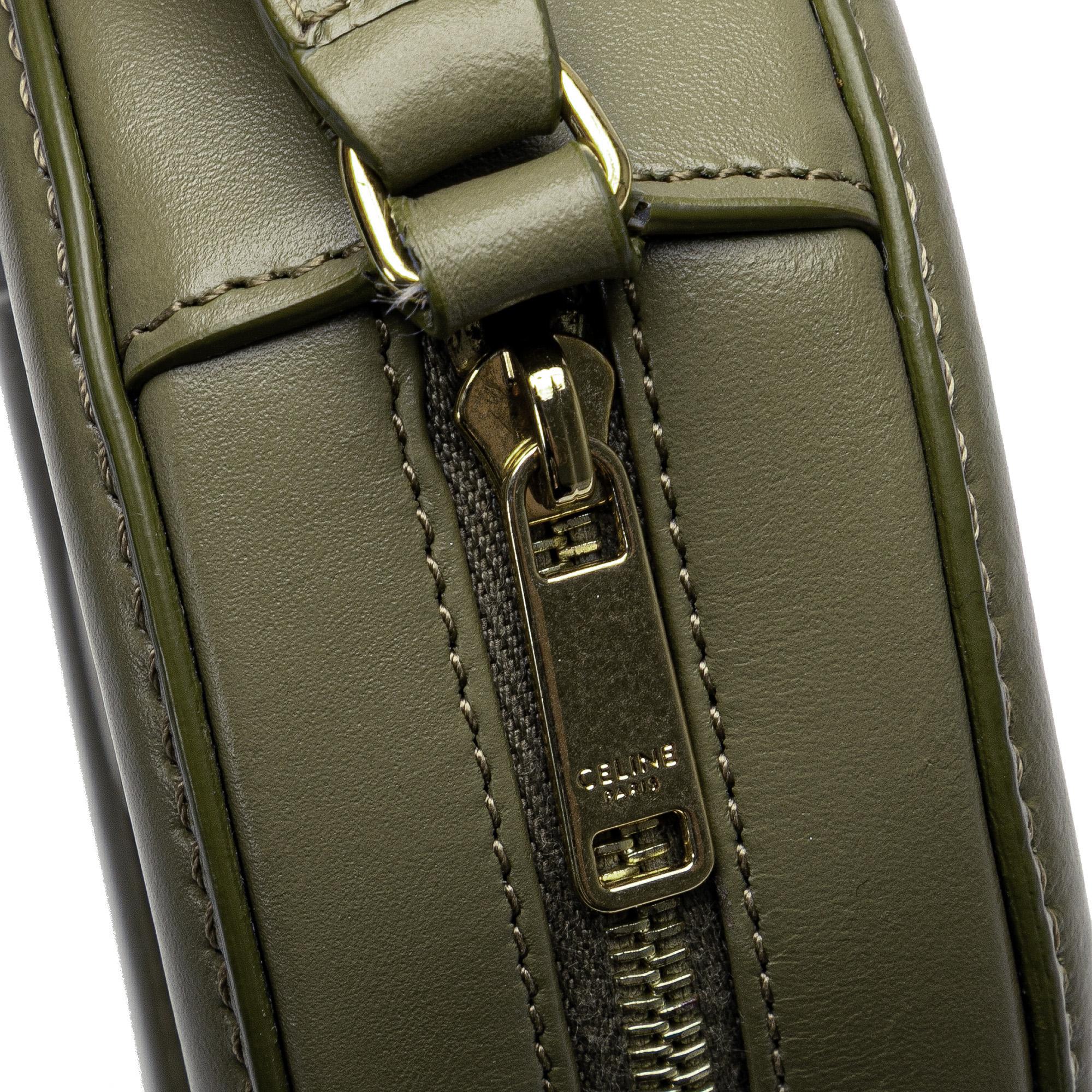 Celine Small Calfskin Cuir Triomphe Oval Crossbody