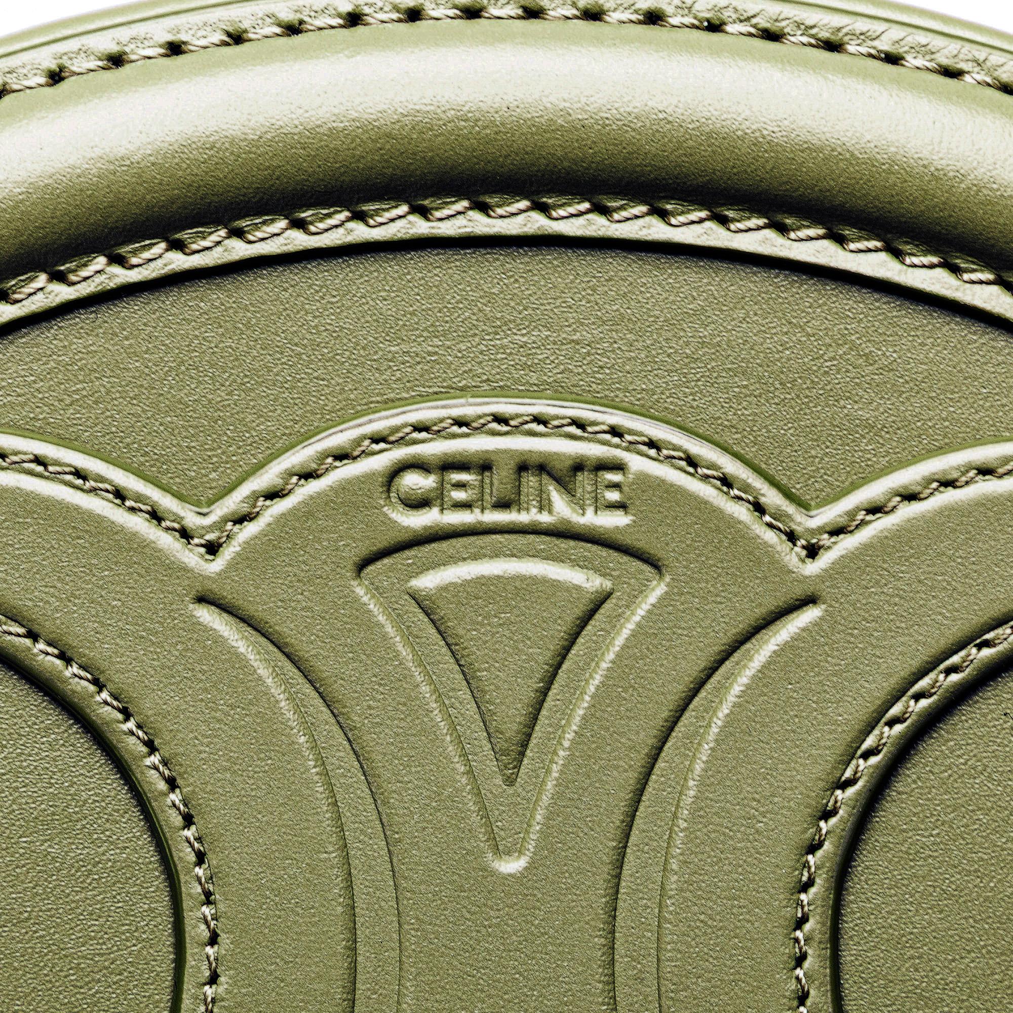 Celine Small Calfskin Cuir Triomphe Oval Crossbody