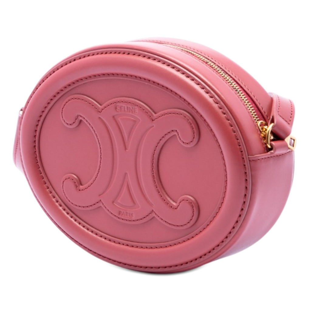 Celine Small Calfskin Cuir Triomphe Oval Crossbody