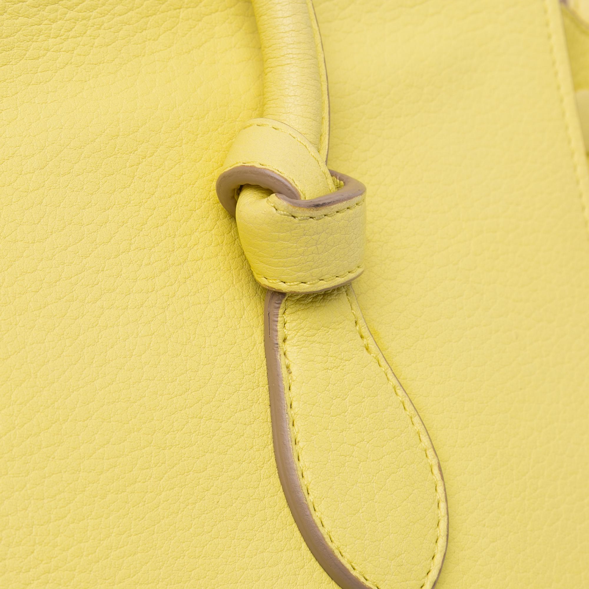 Celine Small Grained Calfskin Tie Tote