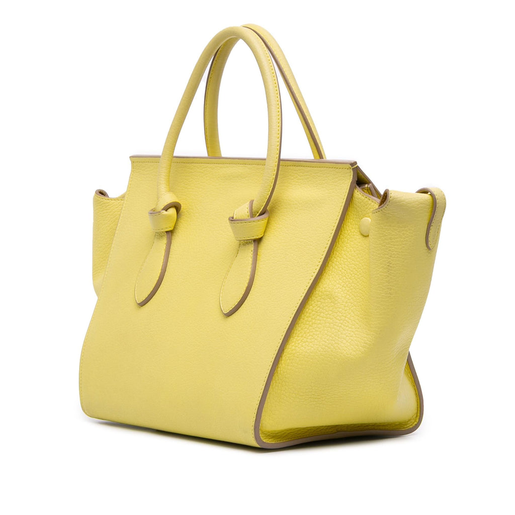 Celine Small Grained Calfskin Tie Tote