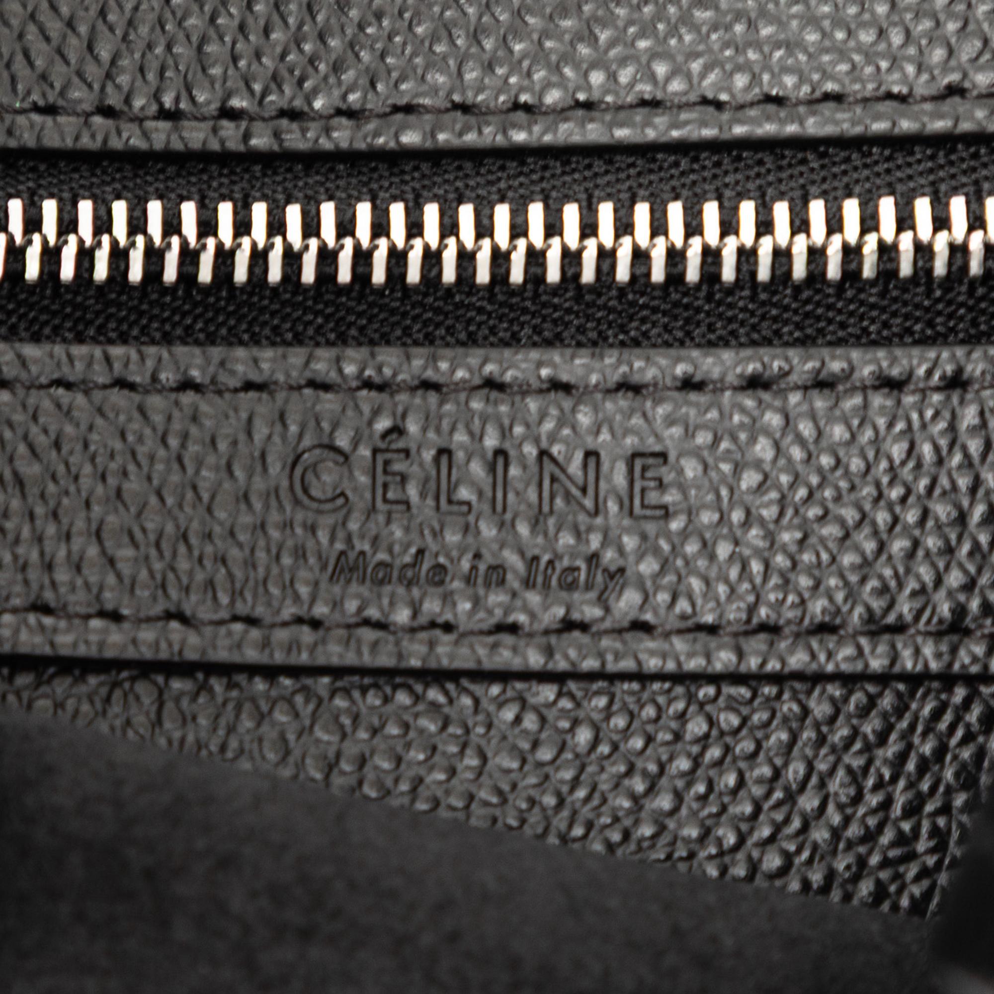 Celine Small Grained Calfskin Vertical Cabas Satchel