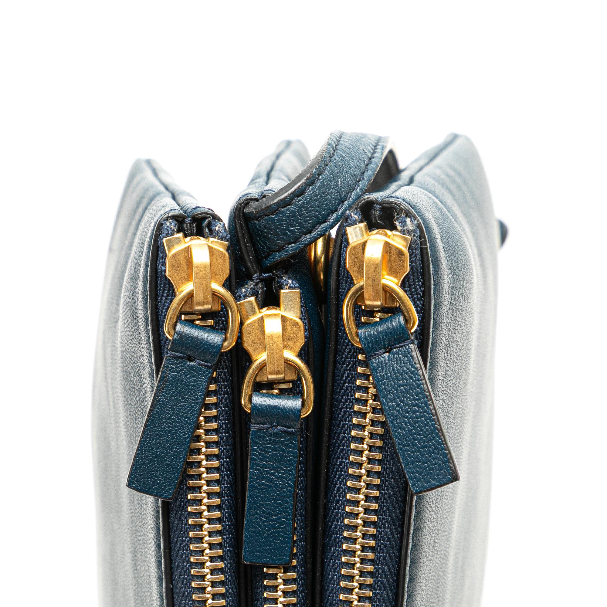 Celine Small Lambskin Trio Crossbody