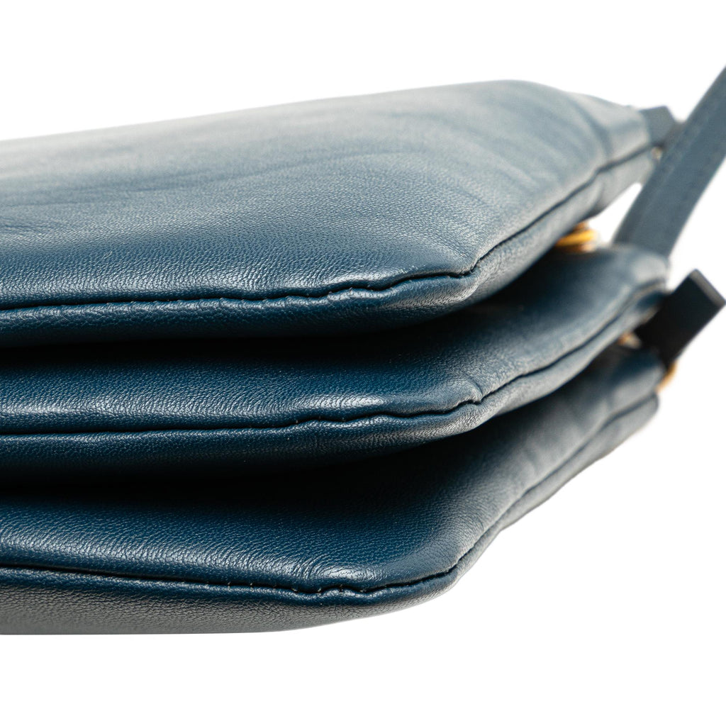 Celine Small Lambskin Trio Crossbody