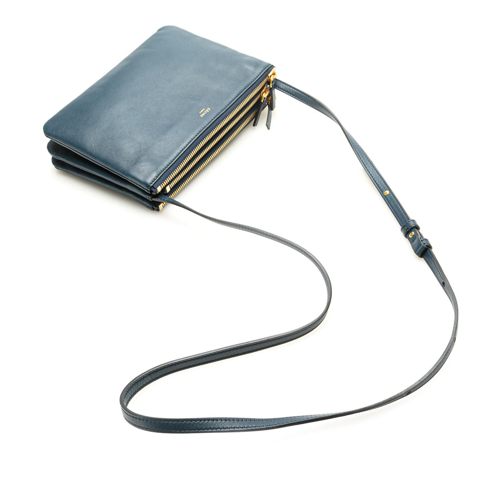 Celine Small Lambskin Trio Crossbody