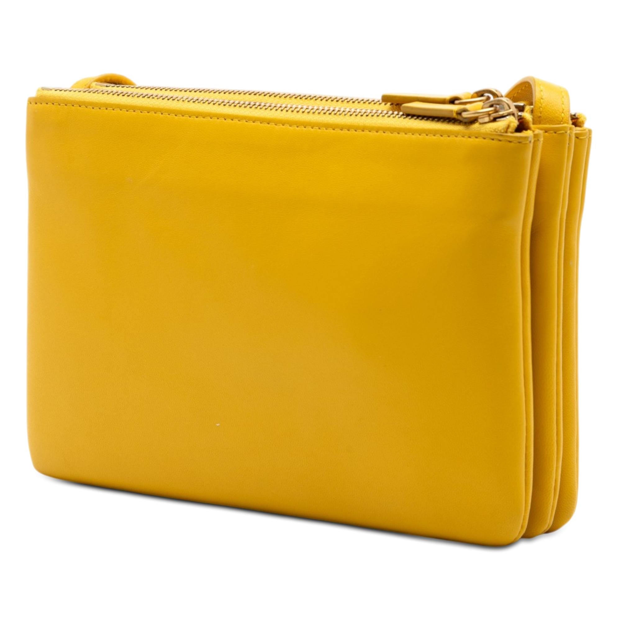 Celine Small Lambskin Trio Crossbody