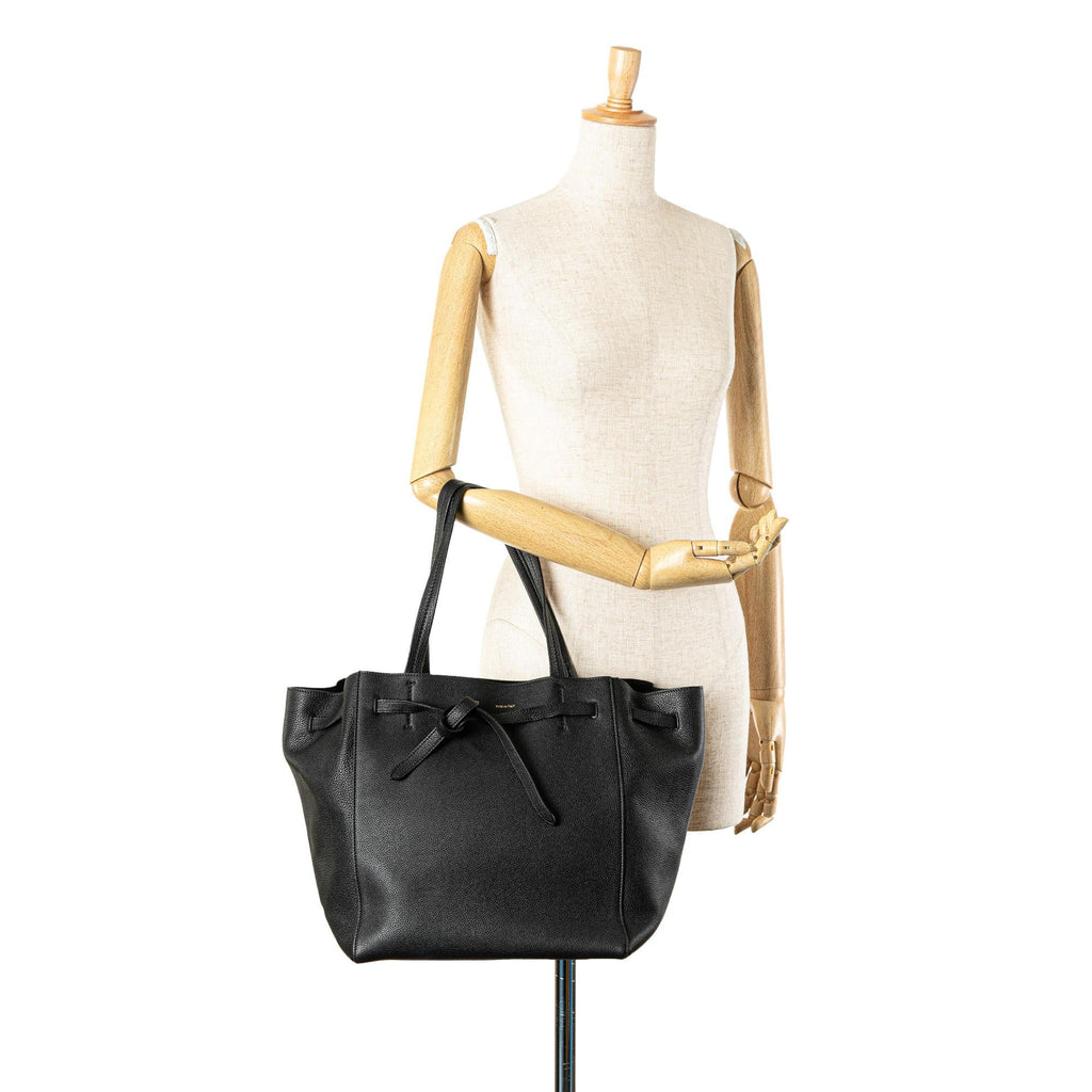 Celine Small Leather Phantom Cabas Tote (SHG-C1oP9e)