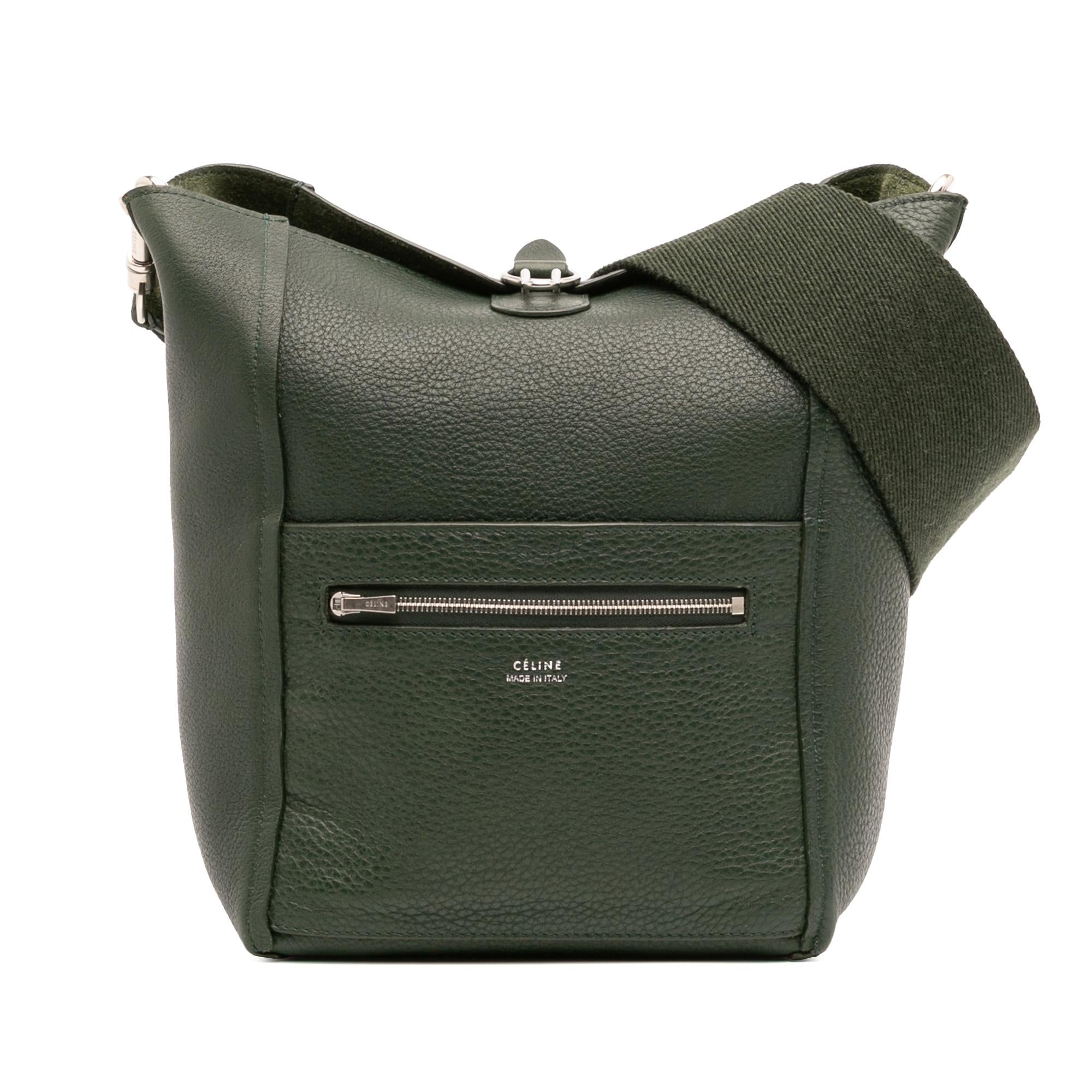 Celine Small Leather Seau Sangle Bucket Bag
