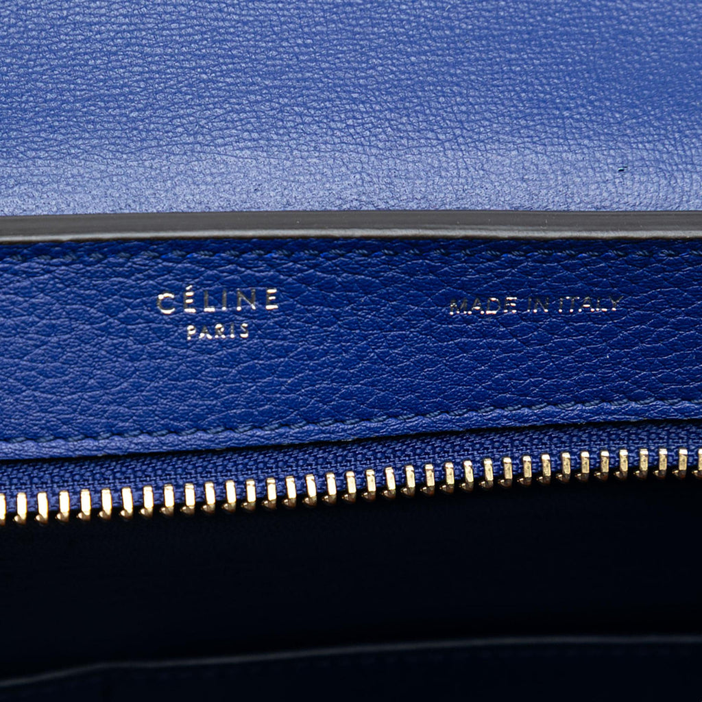 Celine Small Leather Trapeze Satchel