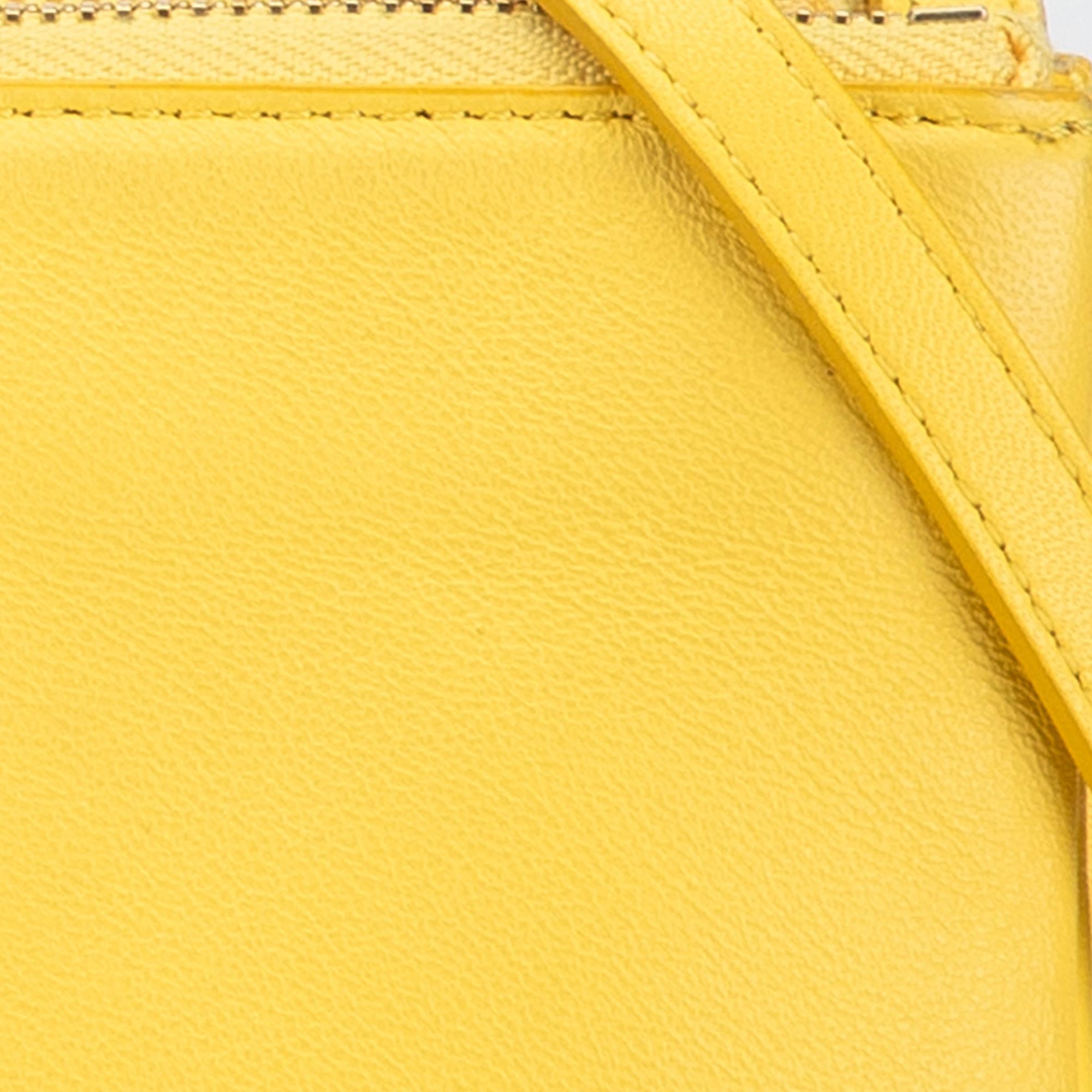 Celine Small Leather Trio Crossbody