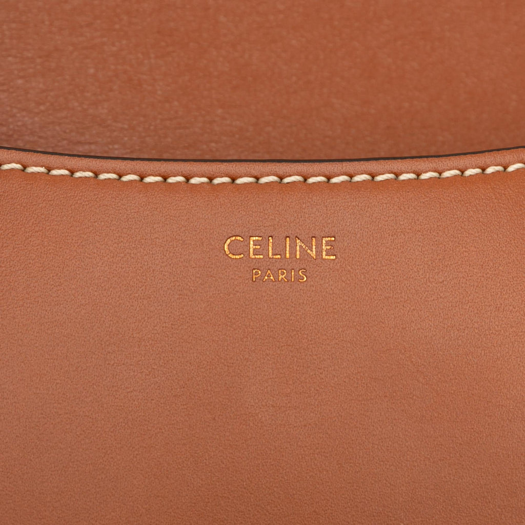 Celine Small Maillon Triomphe Jacquard and Calfskin Crecy Crossbody