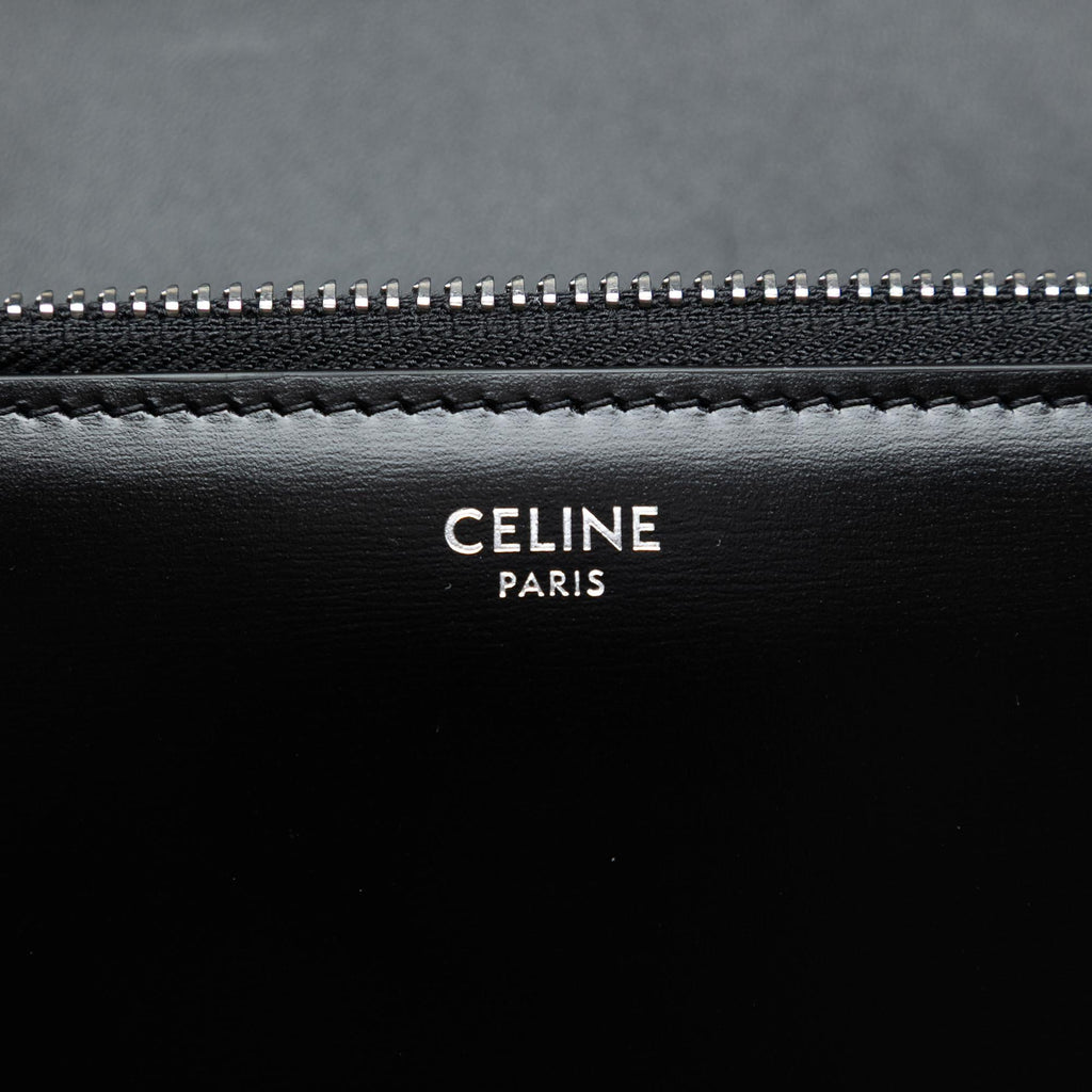 Celine Small Shiny Calfskin Triomphe Cartable Satchel