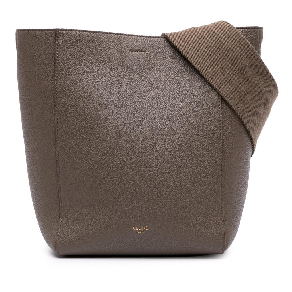 Celine Small Soft Grained Calfskin Seau Sangle Bucket Bag