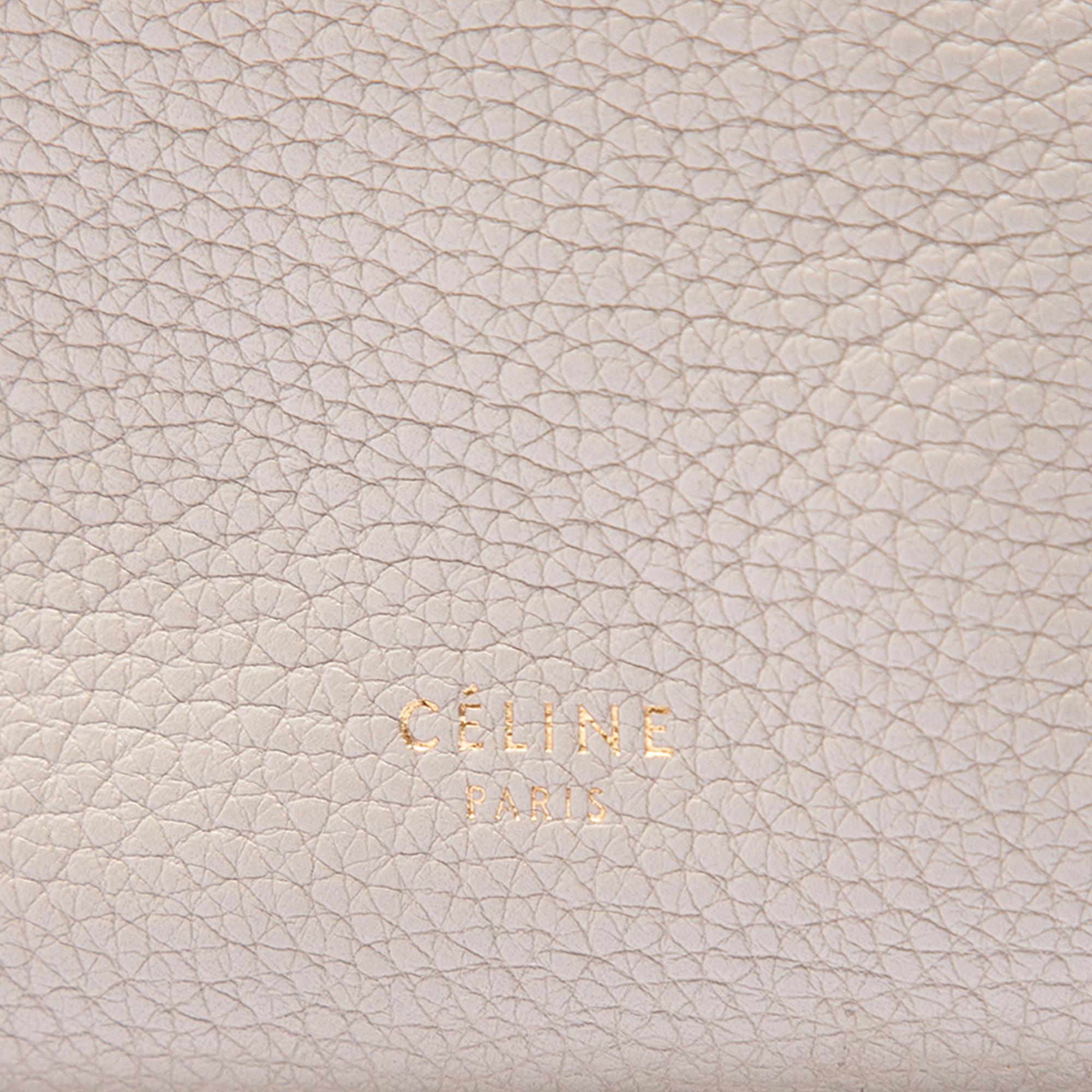 Celine Small Soft Grained Calfskin Seau Sangle Bucket Bag