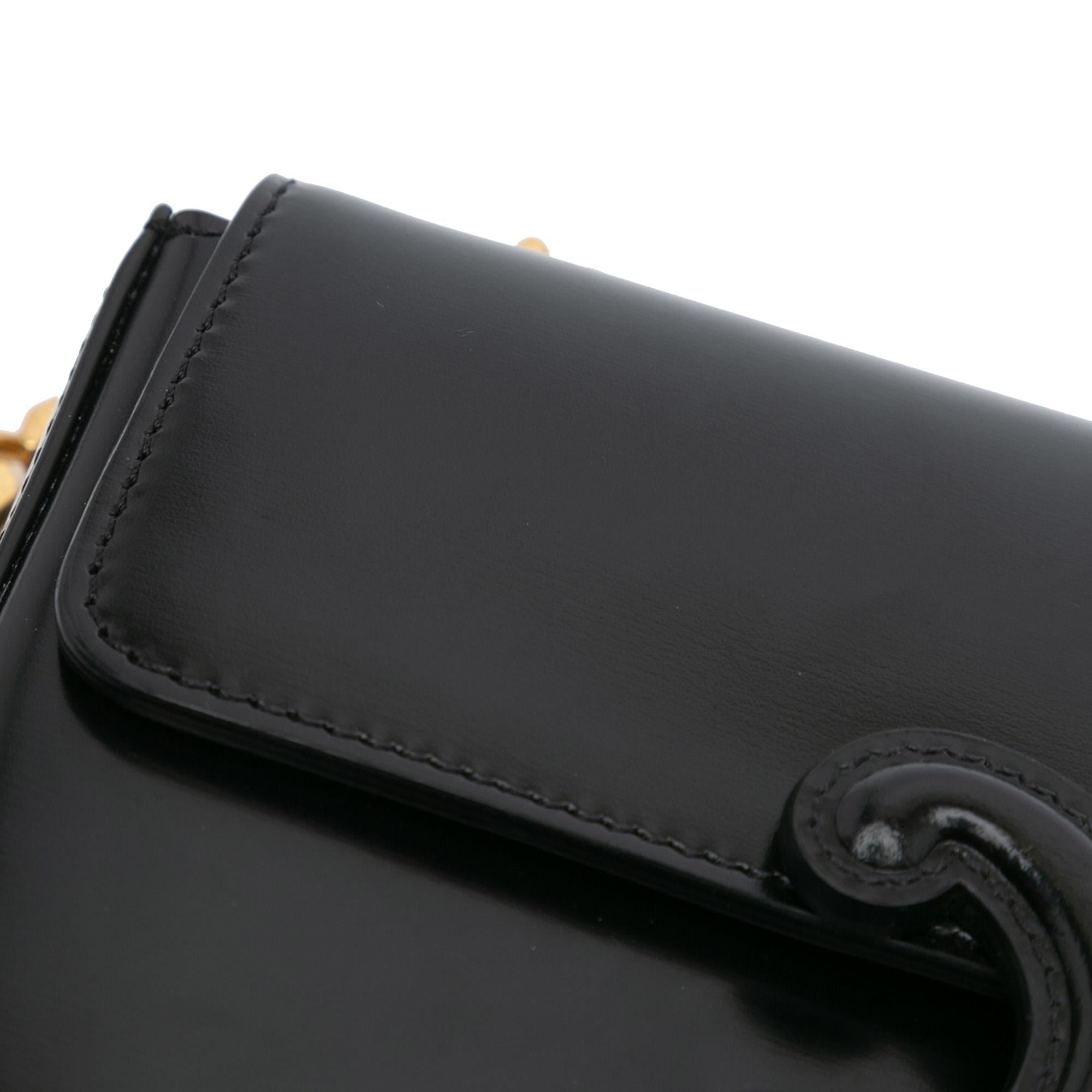 Celine Smooth Calfskin Cuir Triomphe Chain Shoulder Bag