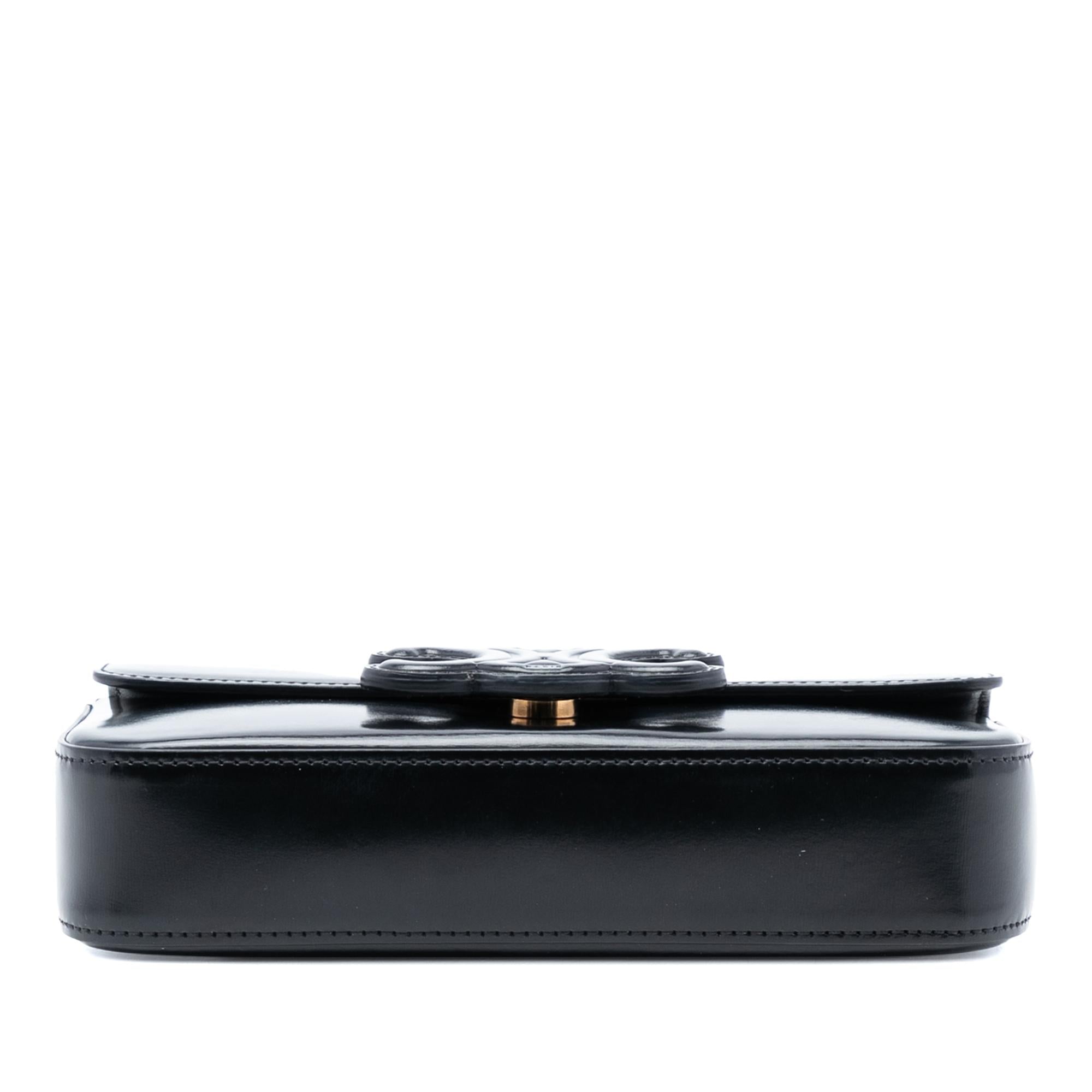 Celine Smooth Calfskin Cuir Triomphe Chain Shoulder Bag