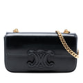 Celine Smooth Calfskin Cuir Triomphe Chain Shoulder Bag