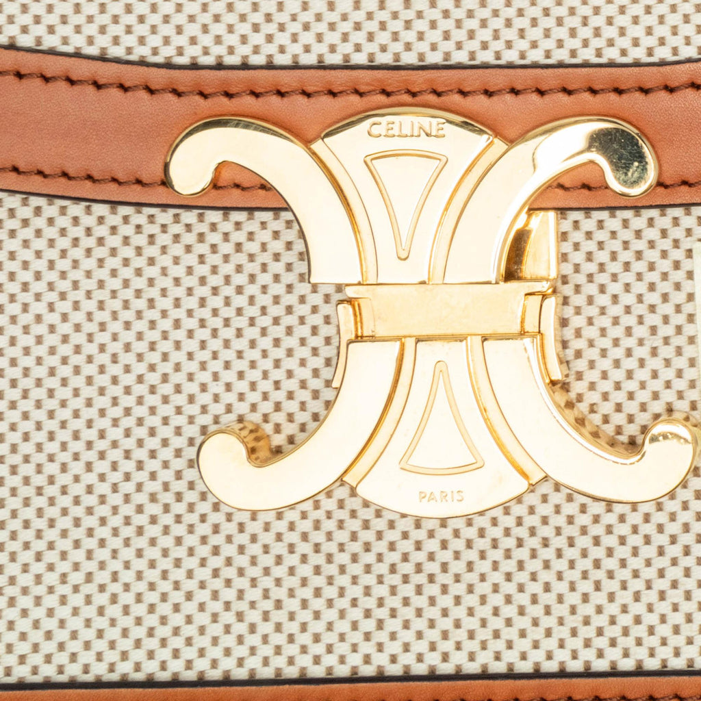 Celine Teen Canvas Triomphe Crossbody