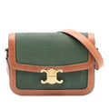 Celine Teen Canvas and Calfskin Triomphe Crossbody