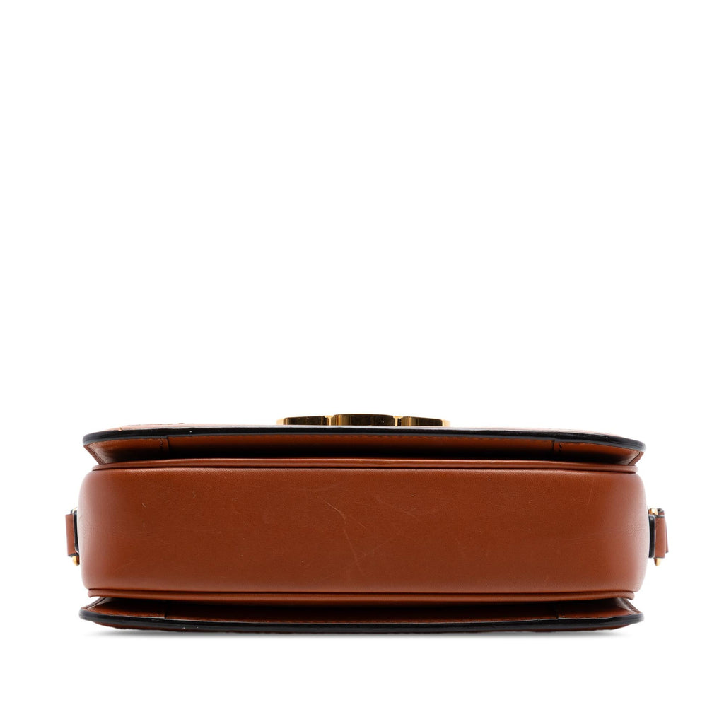 Celine Teen Canvas and Calfskin Triomphe Crossbody