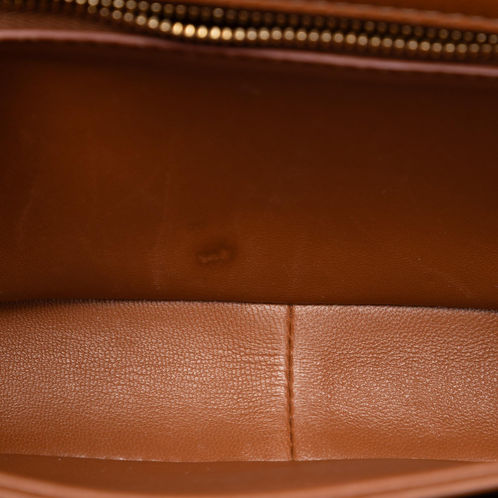 Celine Teen Canvas and Calfskin Triomphe Crossbody