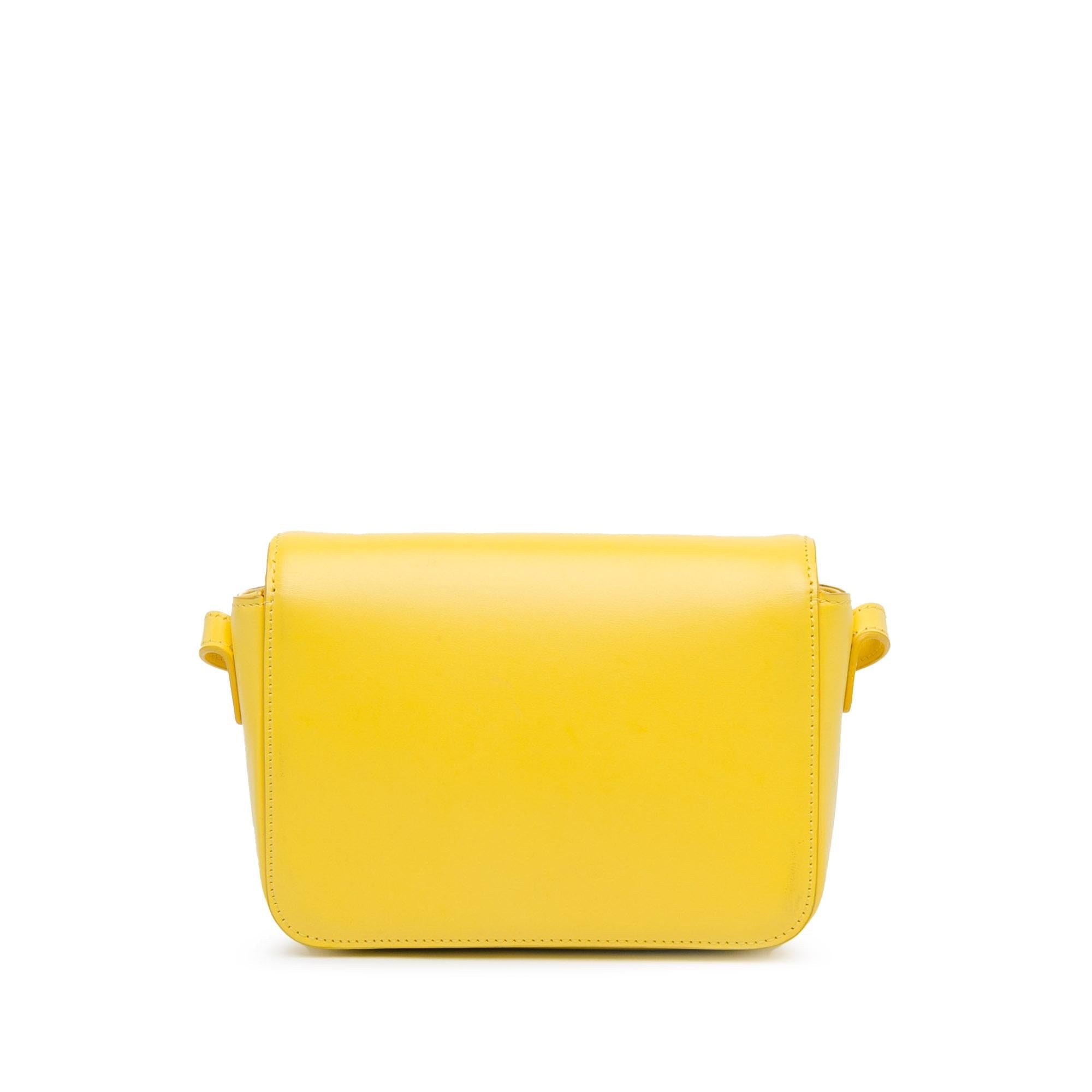 Celine Teen Shiny Calfskin Triomphe Crossbody