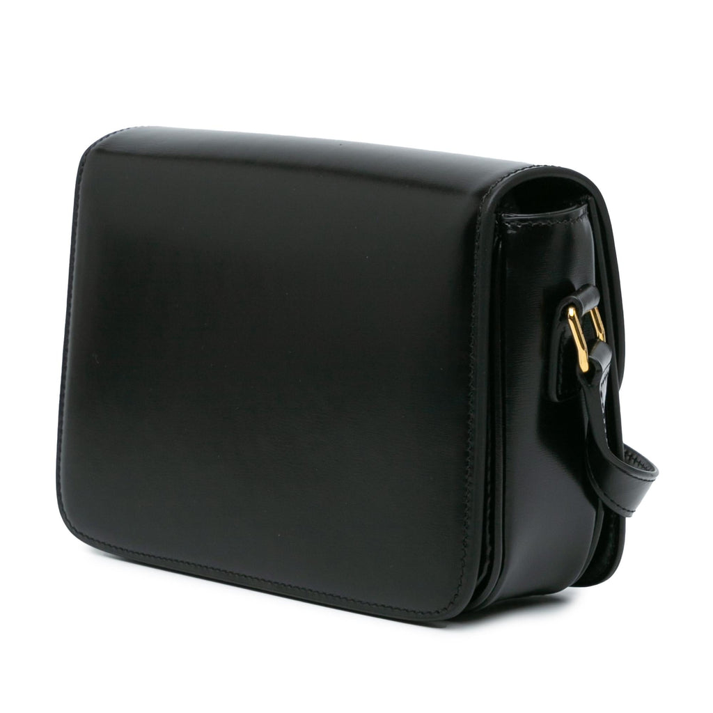 Celine Teen Shiny Calfskin Triomphe Crossbody